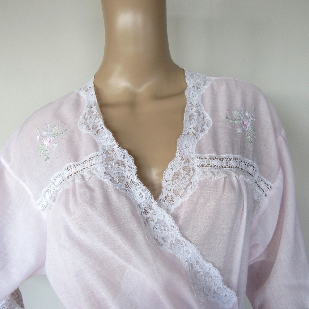 Christian Dior Lingerie Vintage Pink Robe - Picture 5 of 5